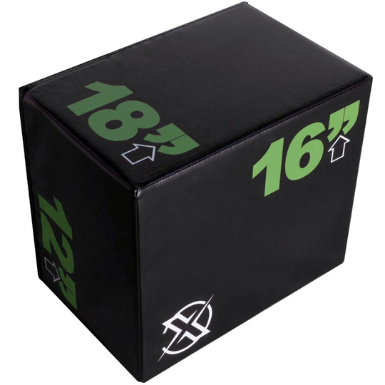 (12" x 16" 18") RIP X Soft 3 Sided Plyo Squat Jump Box