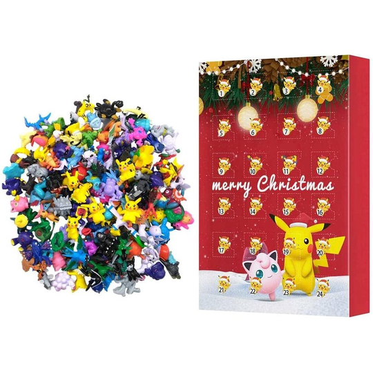 24pc Anime Figures Advent Calendar Cartoon Mini Model Doll Christmas Advent Calendar Gifts Box for Kids