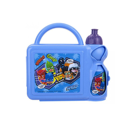 Lunch Box with Bottle Hard Box Combo Set PJ Mask vs The Baddies