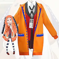 Inspired by Kakegurui / Compulsive Gambler Yomoduki Runa Anime Cosplay Costumes Japanese Cosplay Suits Coat Blouse Top For Women's / Skirt / Socks / Necklace / Bow Tie / Skirt Lightinthebox