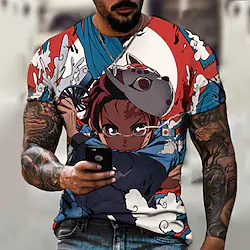 Inspired by Demon Slayer: Kimetsu no Yaiba Kamado Nezuko Kamado Tanjirou T-shirt Cartoon Manga Anime Harajuku Graphic Kawaii T-shirt For Men's Women's Unisex Adults' 3D Print 100% Polyester Lightinthebox