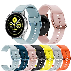 1 pcs Smart Watch Band for Samsung Galaxy Galaxy Watch 4 3 Classic / Huawei Watch / Garmin Watch Band 22mm 20mm 18mm 18mm 20mm 22mm Silicone Smartwatch Strap Soft Elastic Breathable Sport Band Lightinthebox