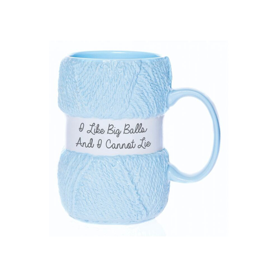 KNITTING MUG BIG BALLS