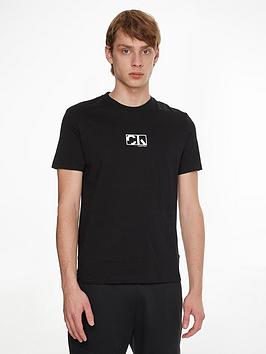 Calvin Klein Graphic Box Logo T-Shirt - Black