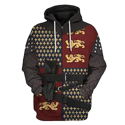 Inspired by Historical Figure Movie / TV Theme Costumes Cosplay Costume Hoodie Cartoon 3D Harajuku Graphic Kawaii Hoodie For Men's Women's Adults' 3D Print Terylene Lightinthebox