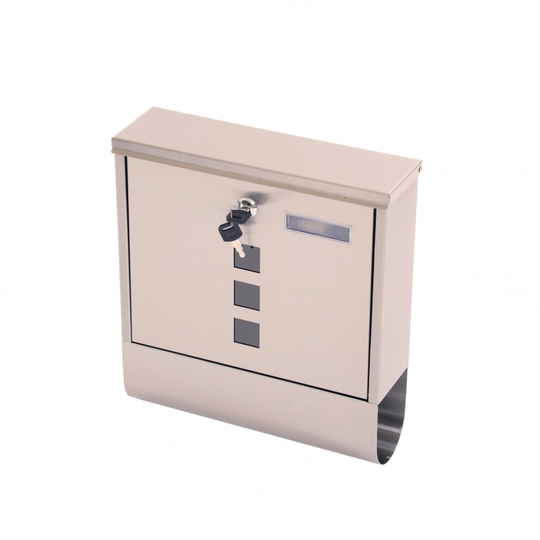 Oypla Wall Mounted Stainless Steel Mail Letter Post Box with Newspaper Holder