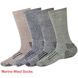 Men's Hiking Socks Ski Socks Sports Socks Winter Outdoor Windproof Warm Breathable Quick Dry Socks Merino Wool Black Army Green Coffee for Hunting Ski / Snowboard Fishing Lightinthebox