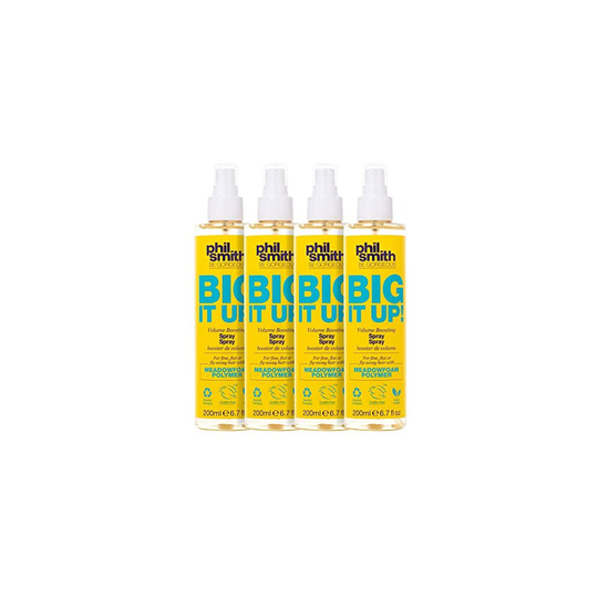 Phil Smith Be Gorgeous | Big It Up! Volume Boosting Spray | For Fine and Flat Hair | Vegan Friendly | Volumising | 200 ml | Pack of 4
