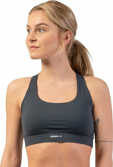 Nebbia Active Sports Bra Dark Grey XS