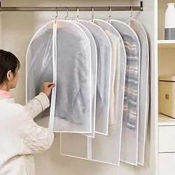Top Clothes Hanging Garment Dress Clothes Suit Coat Dust Cover Home Storage Bag Pouch Case Organizer Wardrobe Hanging Clothing Lightinthebox