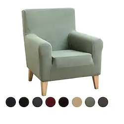 Waterproof Armchair Sofa Cover Grey Stretch Club Chair Cover Slipcover Elastic Single Couch Furniture Protector Cover Soft Durable Washable Lightinthebox