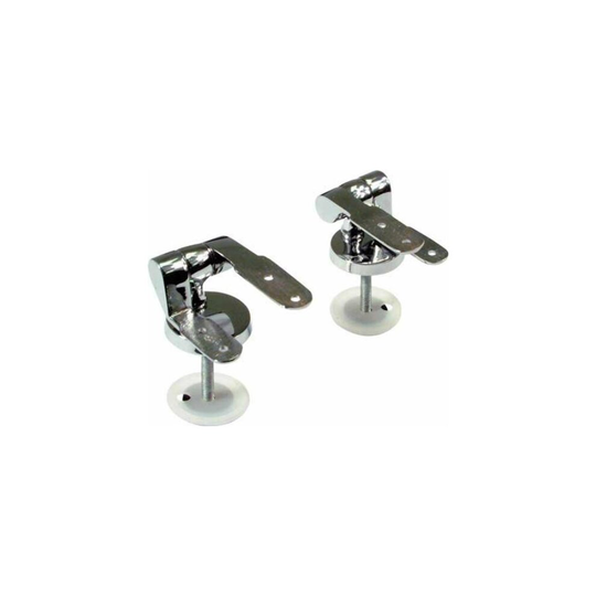 Toilet Seat Hinges Pair of Stainless Steel Chrome Plated Replacement