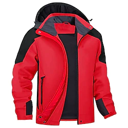 Women's Waterproof Hiking Jacket Rain Jacket Hiking Windbreaker Outdoor Thermal Warm Waterproof Windproof Breathable Outerwear Hoodie Trench Coat Hunting Fishing Climbing Black Pink Red Purple Green Lightinthebox