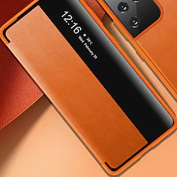 Smart Leather Stand View Phone Case For Samsung Galaxy Full Body Case Galaxy S20 Plus Ultra A72 A52 A32 Note 20 Ultra Shockproof Dustproof Lightinthebox