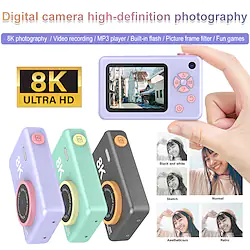 H4CCD Digital Camera High-definition 8K Photography/Video/MP3 Playback/Flash/Camcorder Entry-level Student Camera For Christmas Gift Lightinthebox