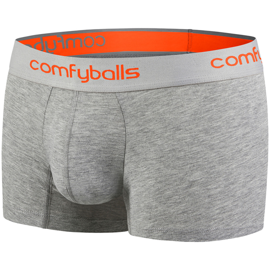 (S) Comfyballs Men's Wood Regular Boxer Shorts Fitness Underwear - Grey Sunset