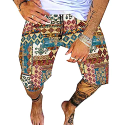 Men's Yoga Shorts Quick Dry Moisture Wicking High Waist Yoga Fitness Gym Workout Shorts Light Brown Yellow Rosy Pink Sports Activewear Stretchy Slim / Athletic / Athleisure Lightinthebox