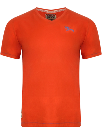 T-Shirts Ashton Cotton V Neck T-Shirt in Paprika - Tokyo Laundry / S - Tokyo Laundry