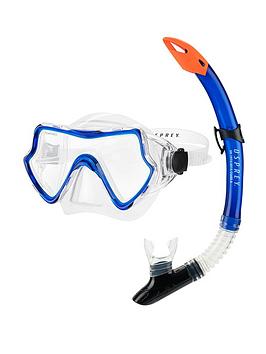 Osprey Adult Single Lens Mask And Snorkel Set - Blue