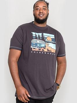 D555 Finchley Official Vw Camper Van Print T-Shirt