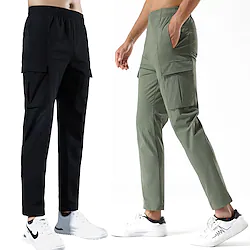 Men's Hiking Pants Trousers Outdoor Windproof Breathable Quick Dry Lightweight Pants / Trousers Bottoms ArmyGreen Black Yoga Hunting Fishing M L XL 2XL 3XL Lightinthebox