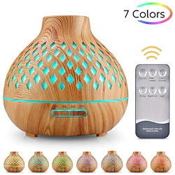 Aroma diffuser 400ml humidifier Ultrasonic fragrance lamp Atomization Electric diffuser with 7 colors LED Essential oils Humidifier for home yoga office SPA bedroom Lightinthebox