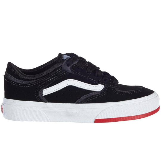 Vans Youth Kids Rowley Classic Skate Shoes - Black/Red