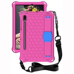 Case For Samsung Galaxy Tab S8 S7 S6 Lite A8 A7 Lite A 8.4 A 8.0 A 10.1 Fully Body Protective Shockproof Case with Stand Back Cover Solid Colored Silicone with Shoulder Strap Pencil Holder Lightinthebox