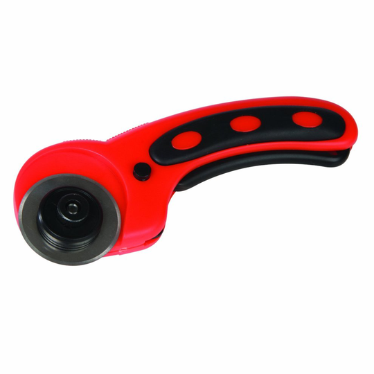 45mm Rubber Grip Rotary Cutter - Silverline Dia Blades 898987 - cutter rotary 45mm silverline dia blades 898987