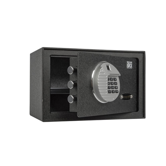 Ultimate Safe® 8.5L Fingerprint Home Office Safe Box 20cm (H) x 31cm (W) x 20cm (D) With Triple Blade Lock®