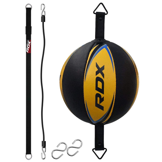 (Yellow) RDX Double End Speed Ball Boxing Speed Bag MMA
