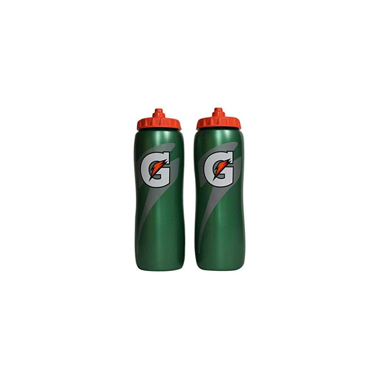 Gatorade 32 Oz Squeeze Water Sports Bottle - Pack of 2 - New Easy Grip Design