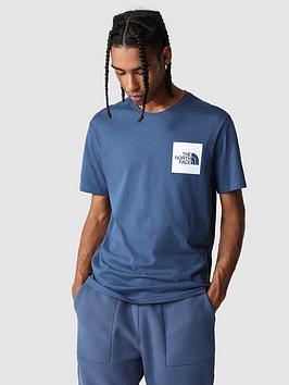 THE NORTH FACE Short Sleeve Fine T-Shirt - Blue, Blue, Size Xl, Men