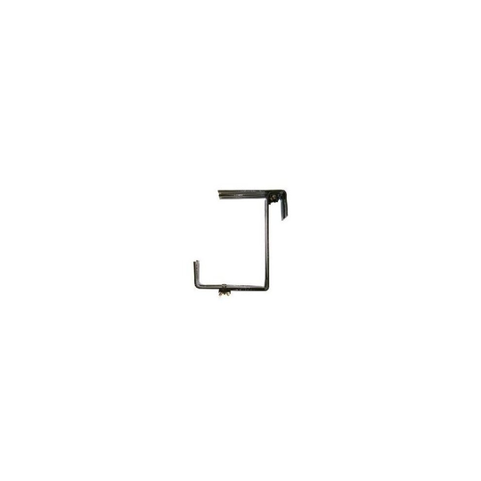 Xclou Window Box Brackets in Brown - Flower Box Holder for Mounting on Balconies, Windowsills, or Fences - 2-Fold Adjustable Balcony Brackets