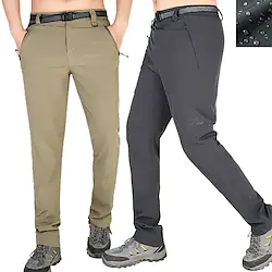 Men's Waterproof Hiking Pants Outdoor Waterproof Windproof Breathable Quick Dry Pants / Trousers Bottoms Black khaki Yoga Hunting Fishing M L XL 2XL 3XL Lightinthebox