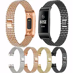 For Fitbit Charge 4 Band Stainless Steel Watch Band For Fitbit Charge 3 Watch Strap Metal Watch Strap Wrist Watches Bracelet Lightinthebox