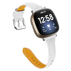 1 pcs Smart Watch Band for Fitbit Versa 3 / Sense Genuine Leather Smartwatch Strap Leather Loop Business Band Replacement Wristband Lightinthebox