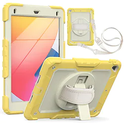 Tablet Case Cover For Apple iPad 10.2'' 9th 8th 7th iPad Pro 12.9'' 5th iPad Air 5th 4th iPad mini 6th 5th 4th iPad Pro 11'' 3rd 360° Rotation Pencil Holder Shoulder Strap Tile PC Silicone Lightinthebox