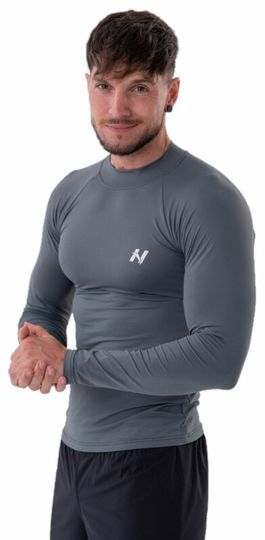 Nebbia Functional T-shirt with Long Sleeves Active Grey XL