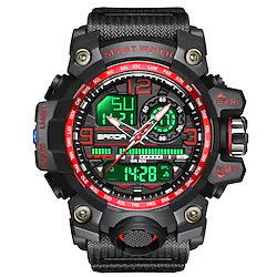 SANDA Digital Watch for Men Analog - Digital Digital Stylish Stylish Casual Waterproof Alarm Clock Stopwatch Plastic Silicone Fashion Lightinthebox