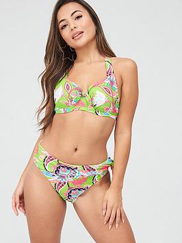 Pour Moi Heatwave Fold Over Tie Brief - Green
