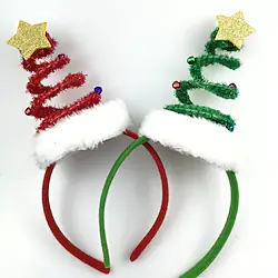 Santa Claus Holiday Jewelry Cosplay Accessories Christmas Accessories Women's Girls' Lightweight Christmas Christmas Carnival Masquerade Kid's Adults' Party Christmas polyester fibre Headpiece Lightinthebox
