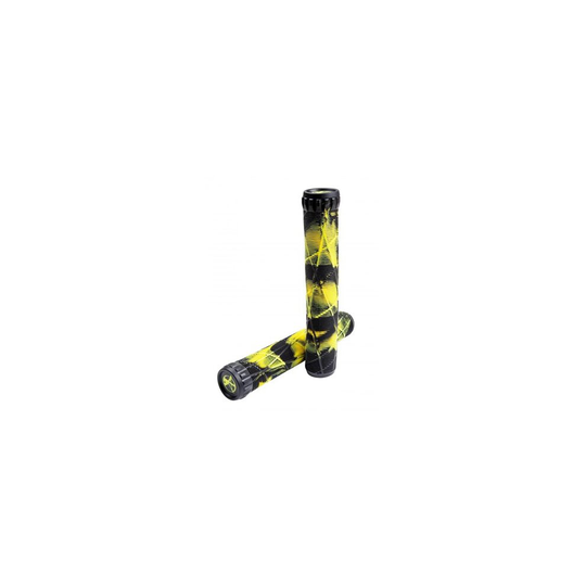 (Black/Yellow) Addict x Eagle Swirls Handlebar Grips & BarEnds