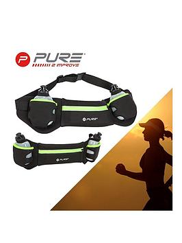 Pure2Improve Running Belt With Bottles - Yellow