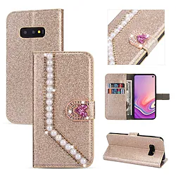Phone Case For Samsung Galaxy Wallet Card A73 A53 A33 A13 S22 Ultra Plus S21 FE S20 A72 A52 A42 Note 20 Ultra S10 S10 Plus S10 Lite Note 10 Note 10 Plus Wallet Rhinestone Full Body Protective Glitter Lightinthebox