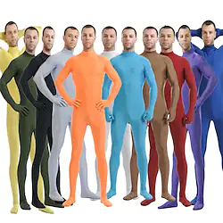 Zentai Suits Skin Suit Adults' Spandex Lycra Cosplay Costumes Sex Men's Women's Men Solid Colored Halloween / Machine wash / Hand wash / Unisex / Boys / Girls' Lightinthebox