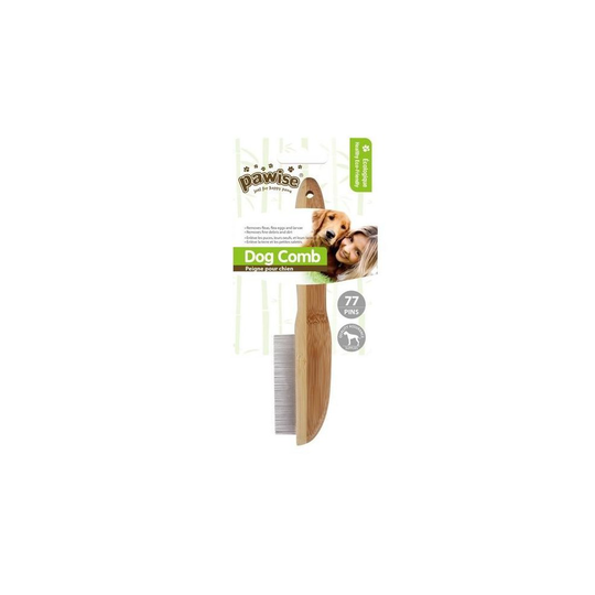 (77 Pins, Brown) Pawise Detangling Dog Grooming Comb