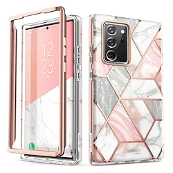 Phone Case For Samsung Galaxy Classic Series S22 Ultra Plus S21 FE S20 Note 20 Ultra S10 S10 Plus Note 10 Plus Bumper Frame Full Body Protective Dustproof Marble Design TPU PC Without Built-in Screen Protector Lightinthebox
