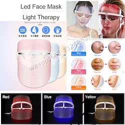 3 Colors Led Facial Mask Led Korean Photon Therapy Face Mask Machine Light Therapy Acne Mask Neck Beauty Led Mask Lightinthebox