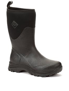 Muck Boots Arctic Outpost Mid Wellie - Black, Black, Size 6, Men